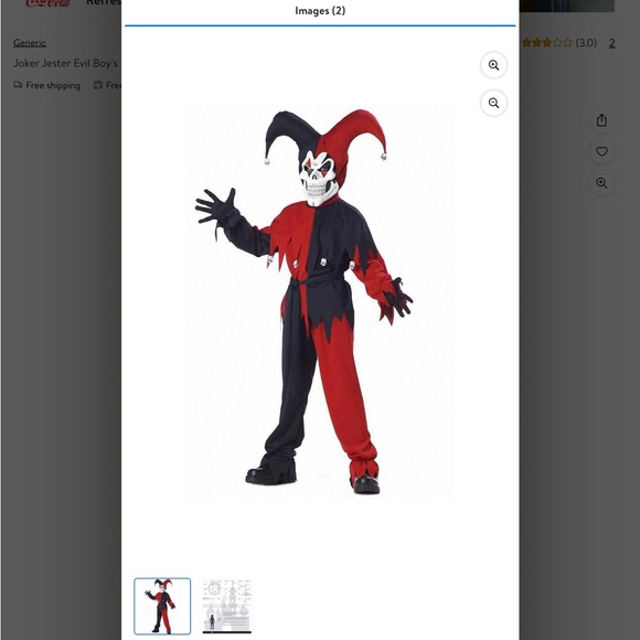 Evil Jester Costume - Picture 3 of 6